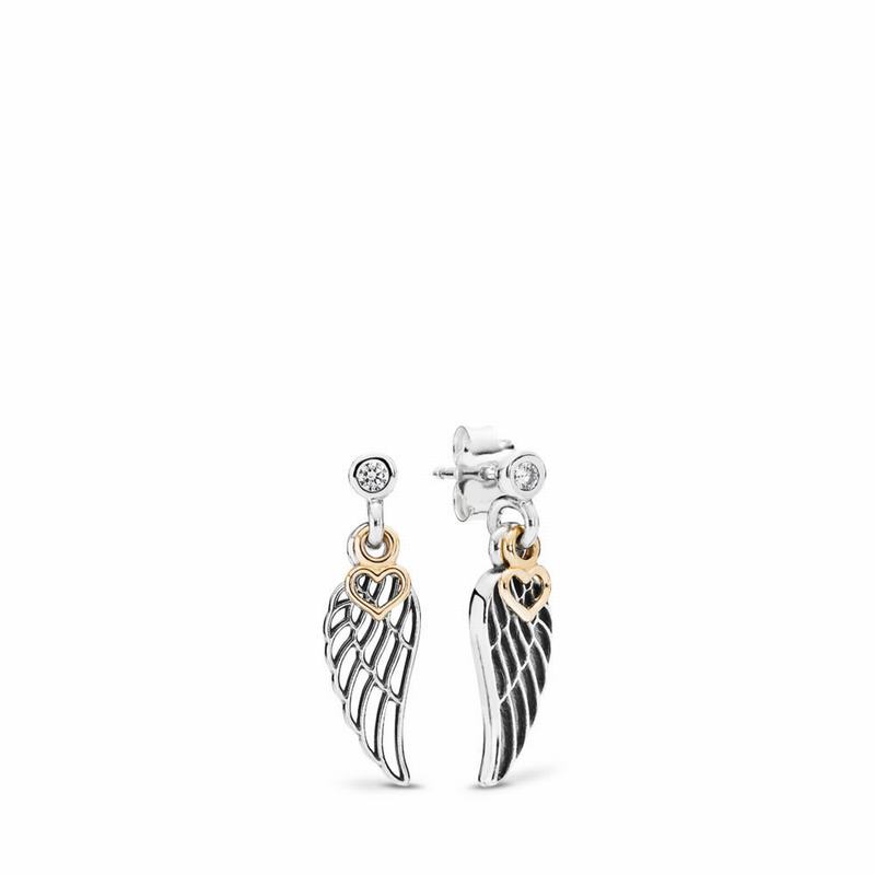 Pandora Love & Guidance Drop Earrings NZ Sale, Two Tone (834659-KEZ)